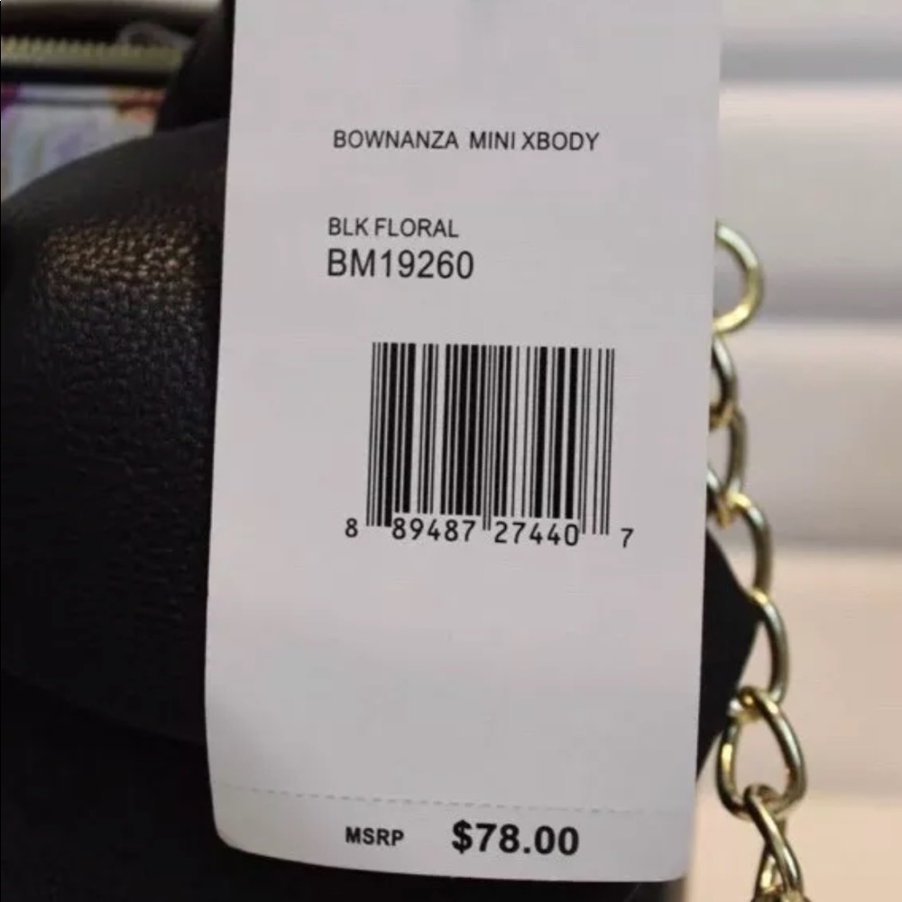 ❌❌❌-SOLDBetsy Johnson Bownanza Crossbody Purse Fl - Picture 2 of 6